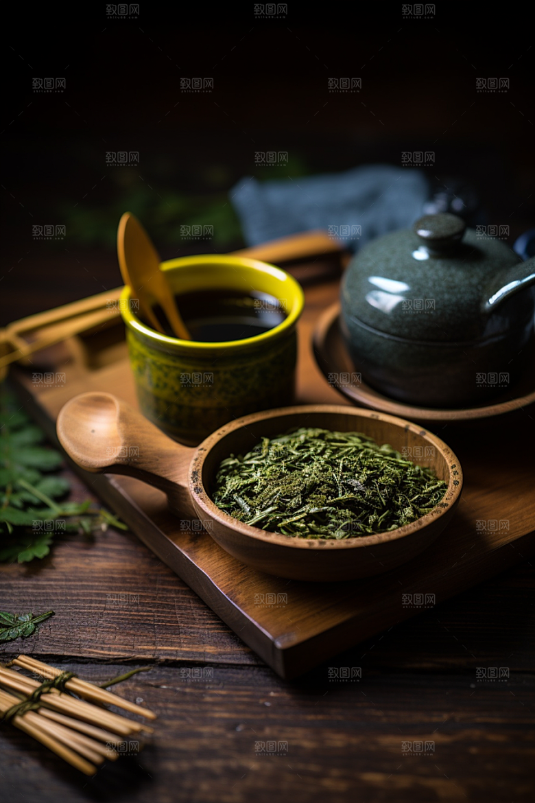 茶叶新茶春茶摄影图