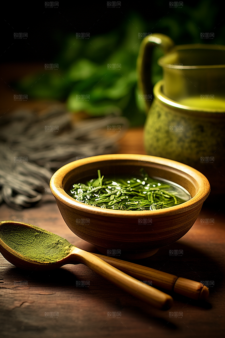 茶叶采茶自然摄影图