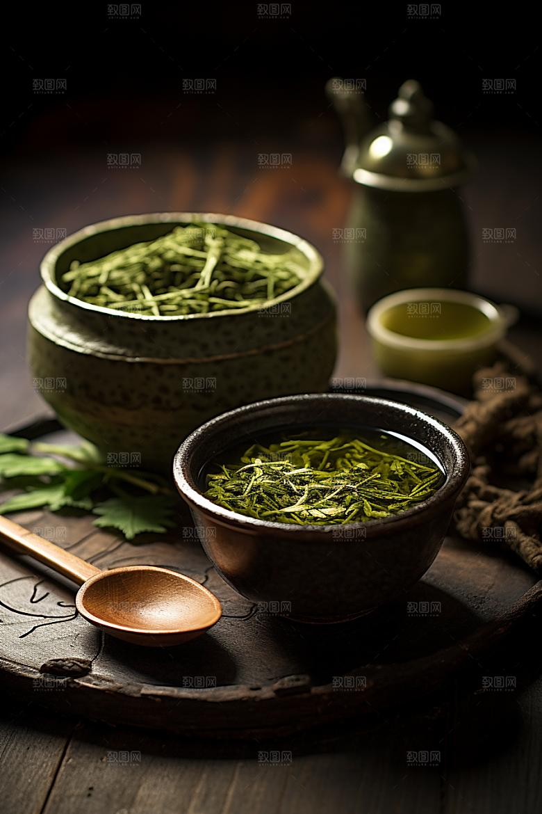茶叶高清新茶摄影图