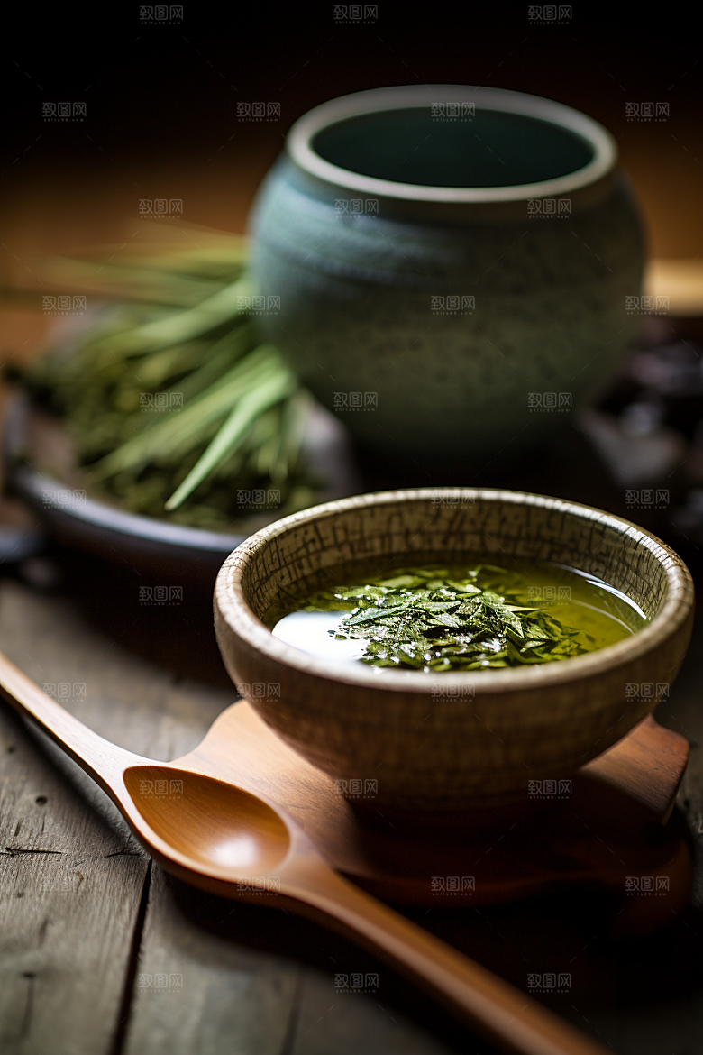 茶叶春茶雨前龙井摄影图