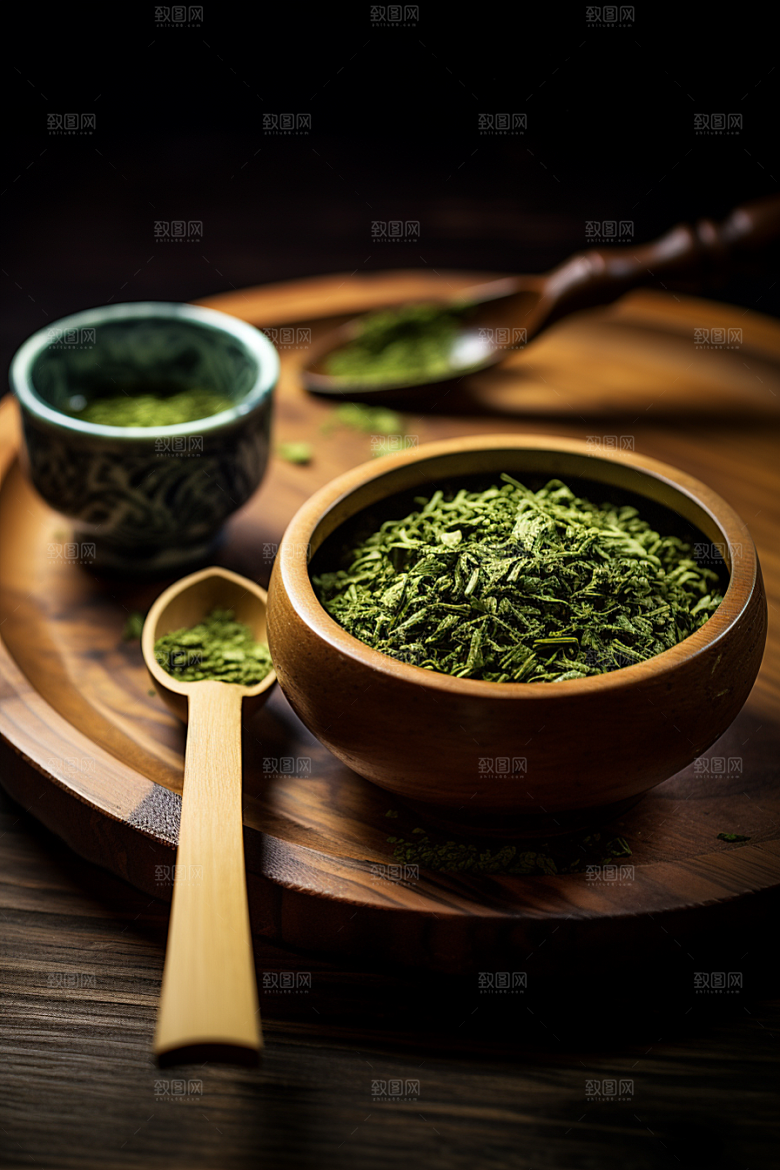 茶叶自然采茶摄影图