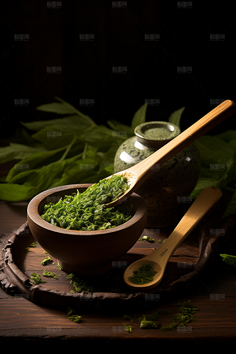 茶叶清新茶山摄影图