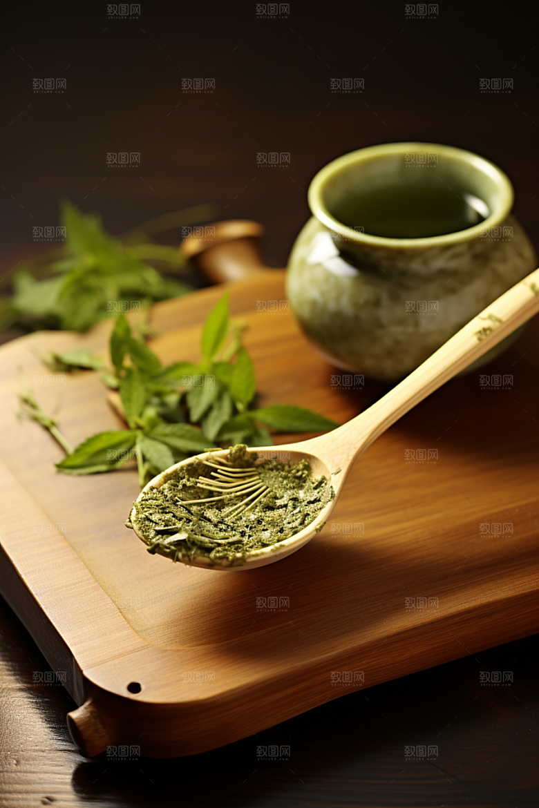 茶叶春茶茶山摄影图