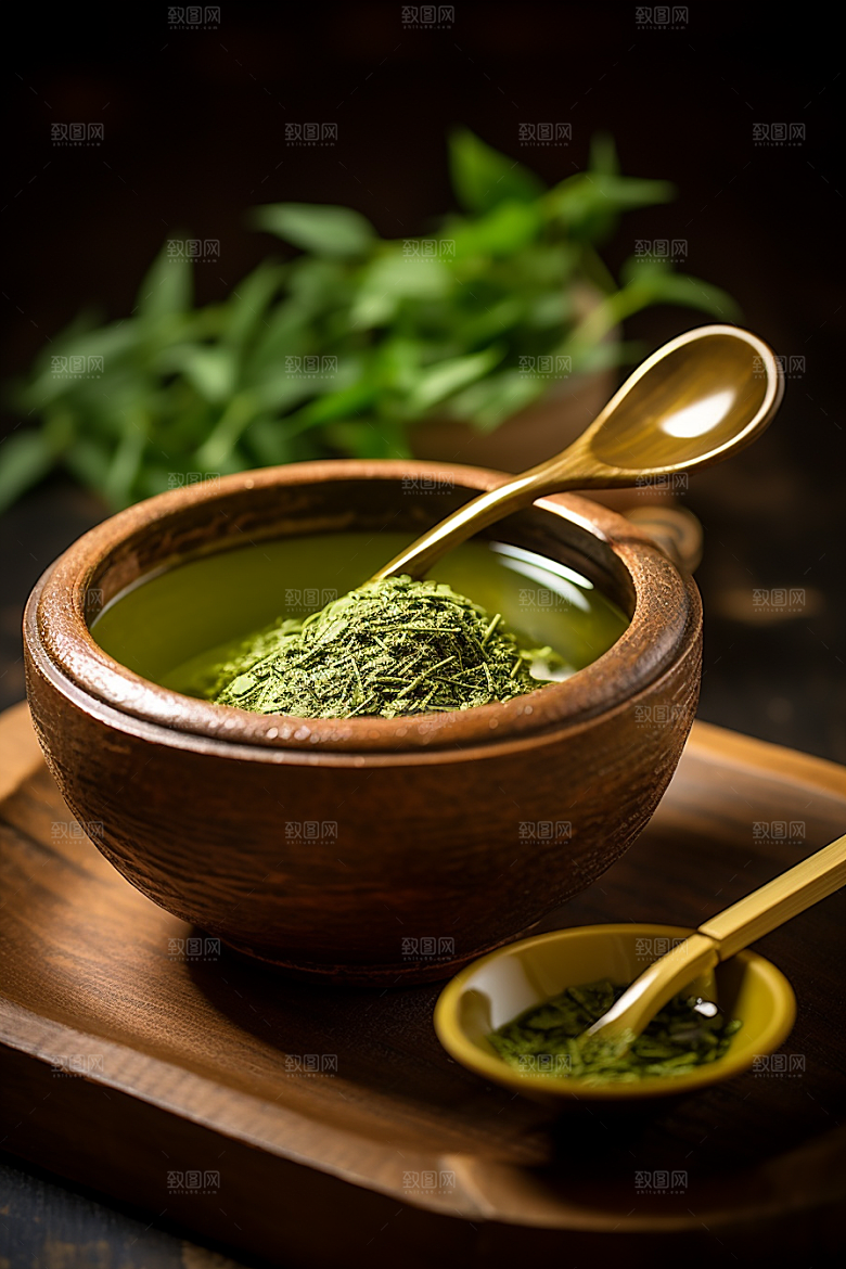 茶叶采茶春天摄影图