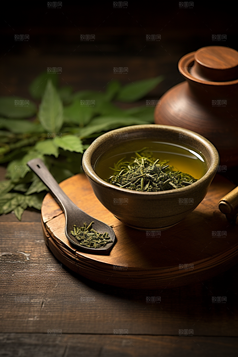 茶叶新茶自然摄影图
