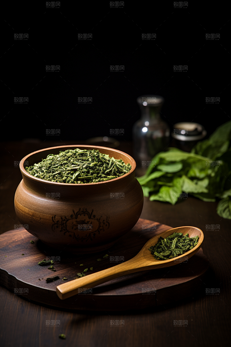茶叶采茶茶树摄影图