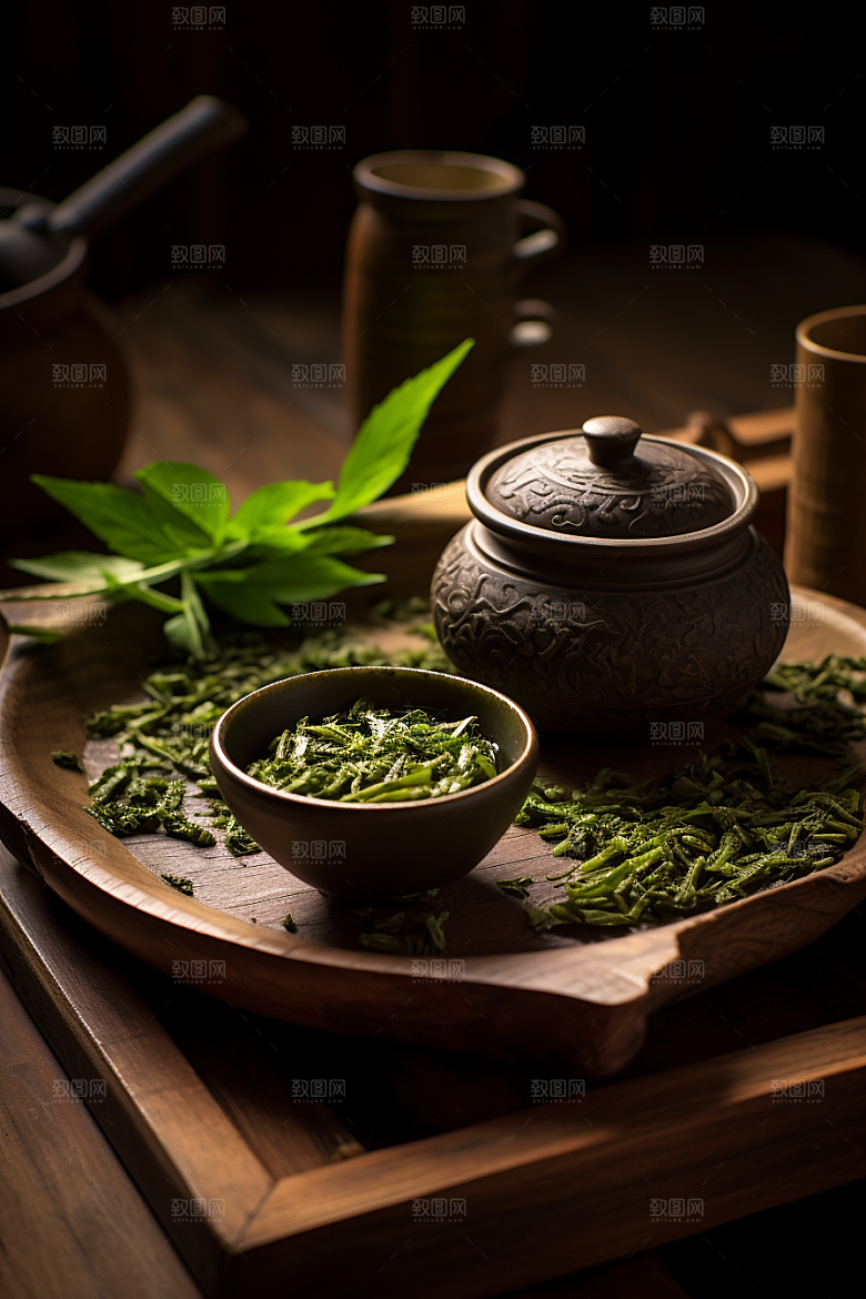 茶叶春季茶园摄影图