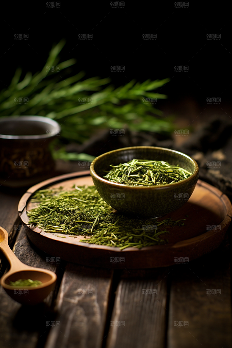 茶叶茶山雨前龙井摄影图