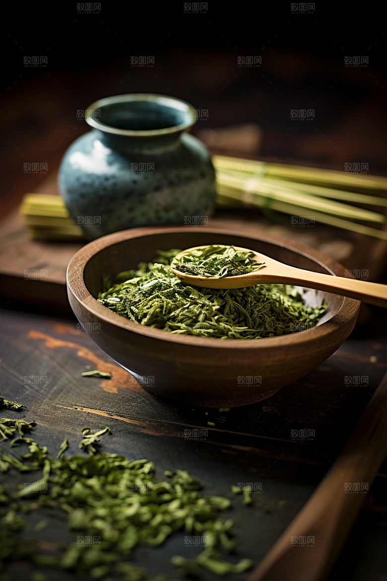 茶叶春茶茶山摄影图