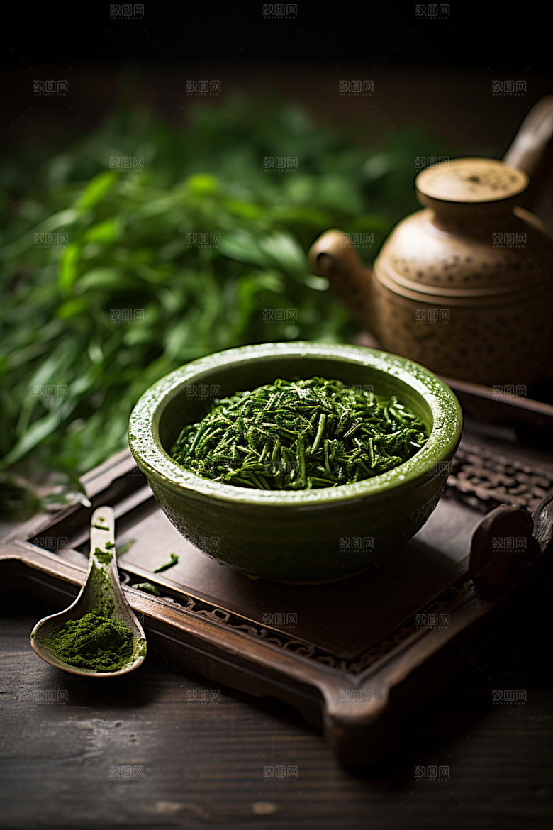 茶叶茶园新茶摄影图