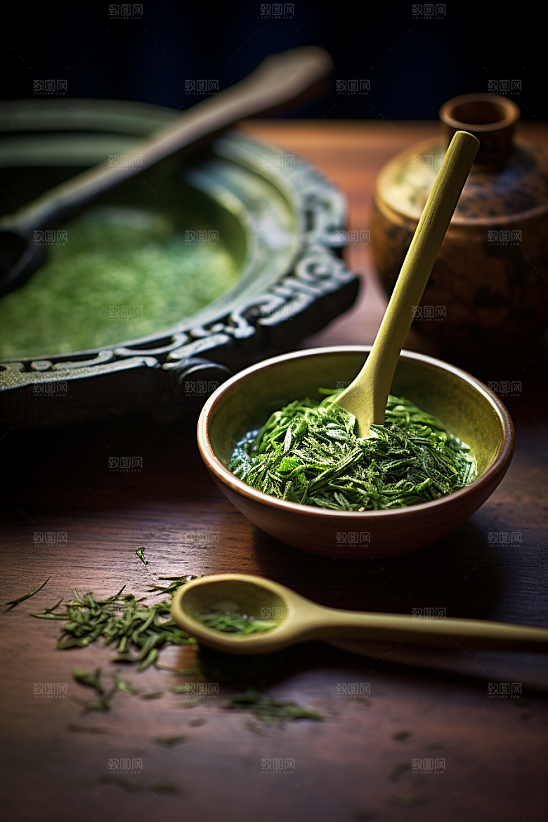 茶叶茶园新茶摄影图