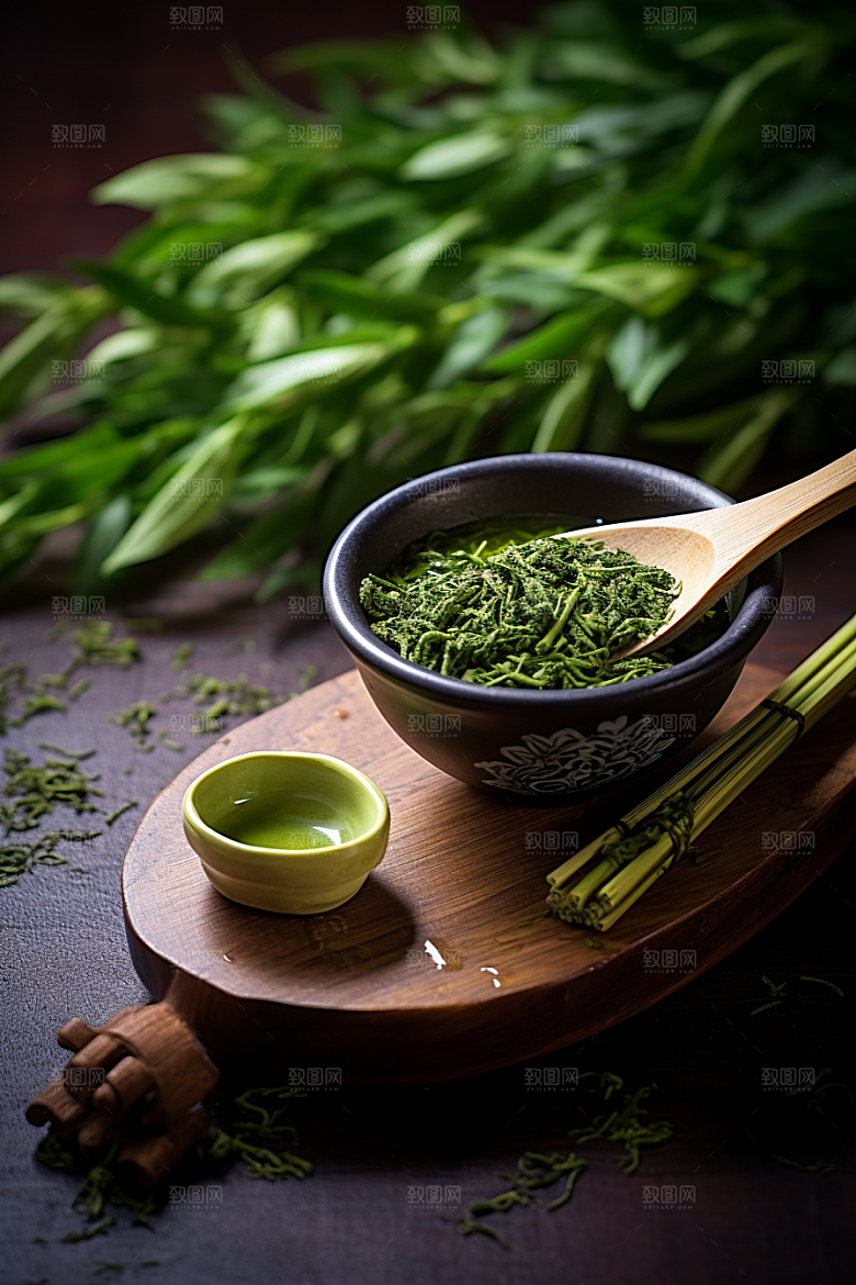 茶叶清新自然摄影图