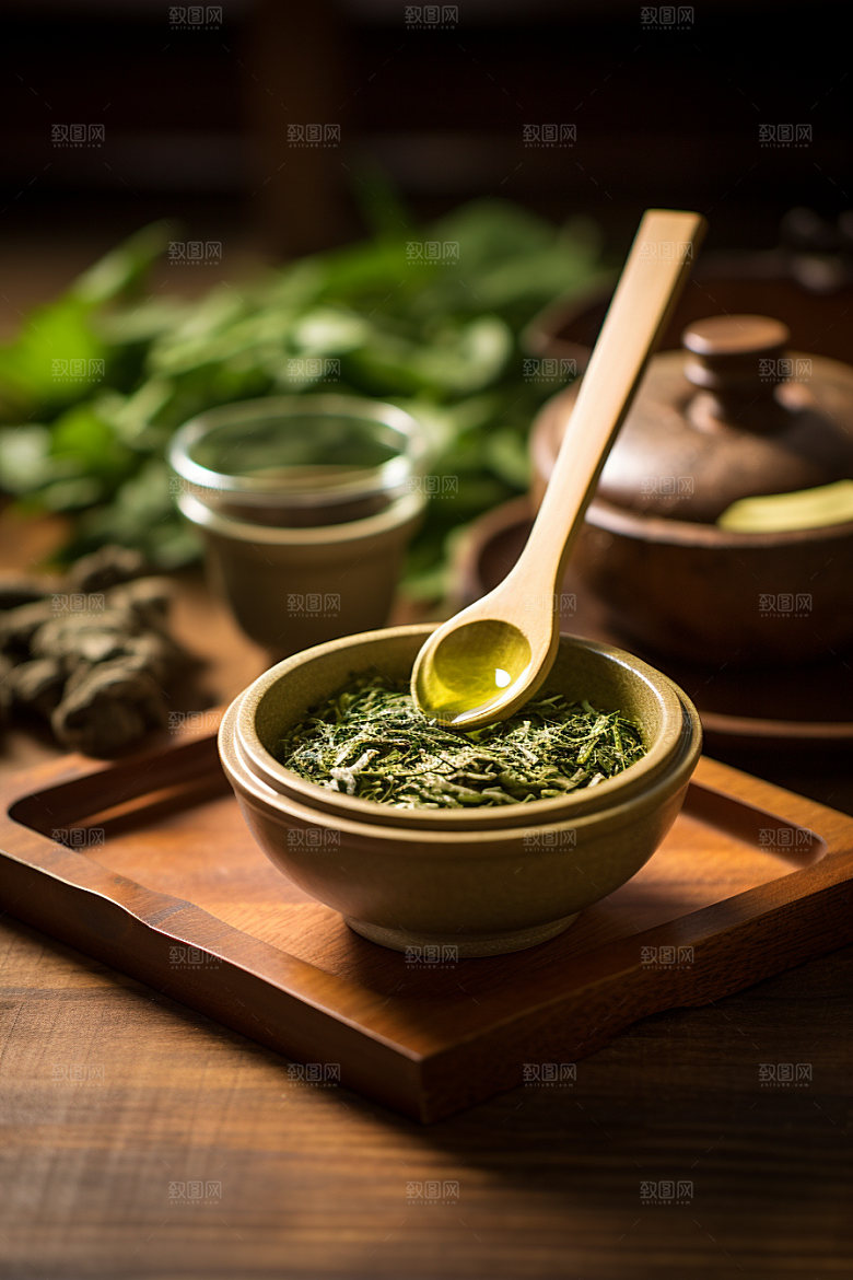 茶叶新茶春茶摄影图