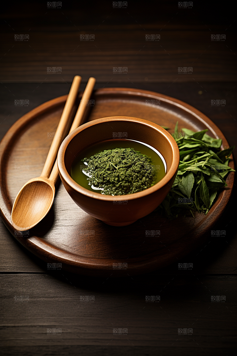 茶叶采茶春茶摄影图