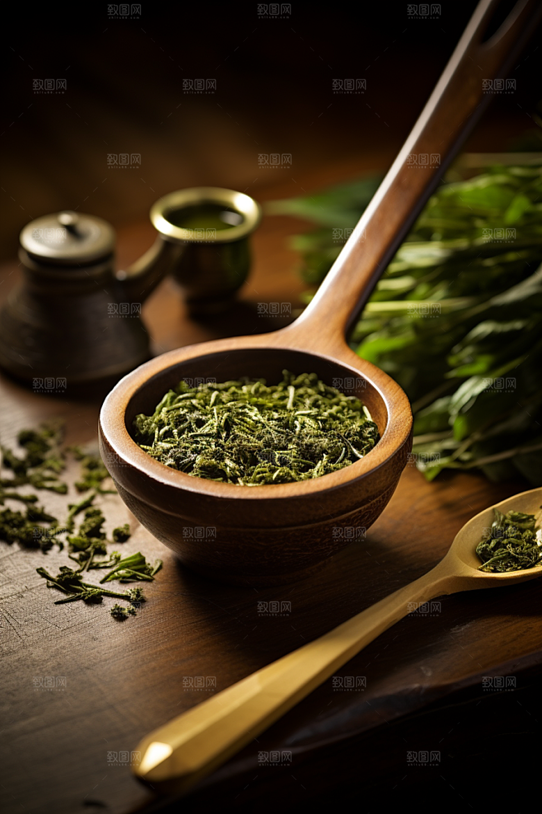 茶叶自然采茶摄影图