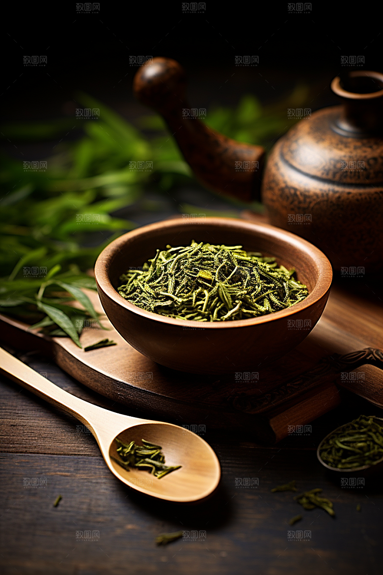 茶叶茶园新茶摄影图
