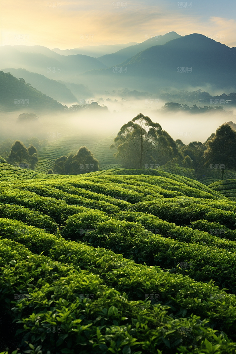 茶叶新茶自然摄影图