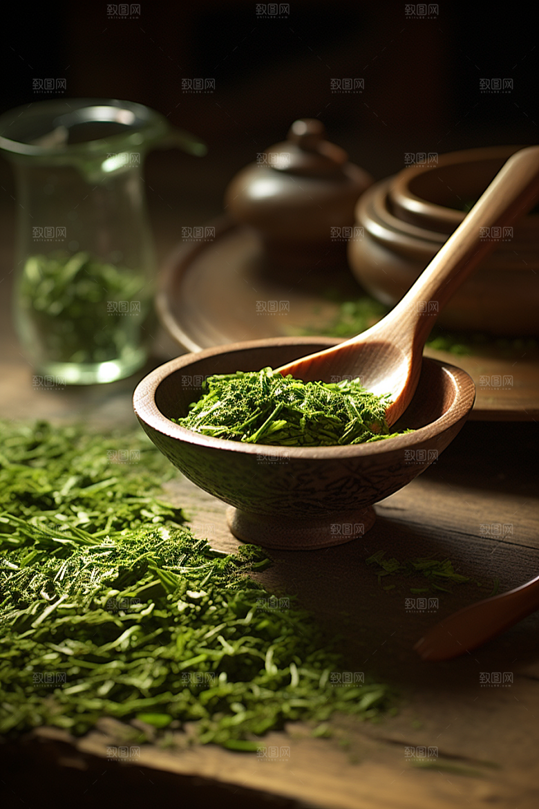 茶叶高清茶山摄影图