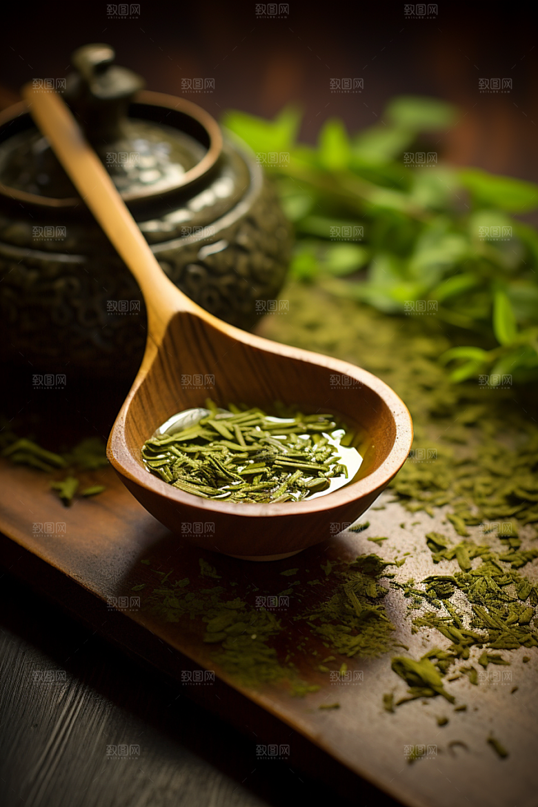 茶叶春茶雨前龙井摄影图