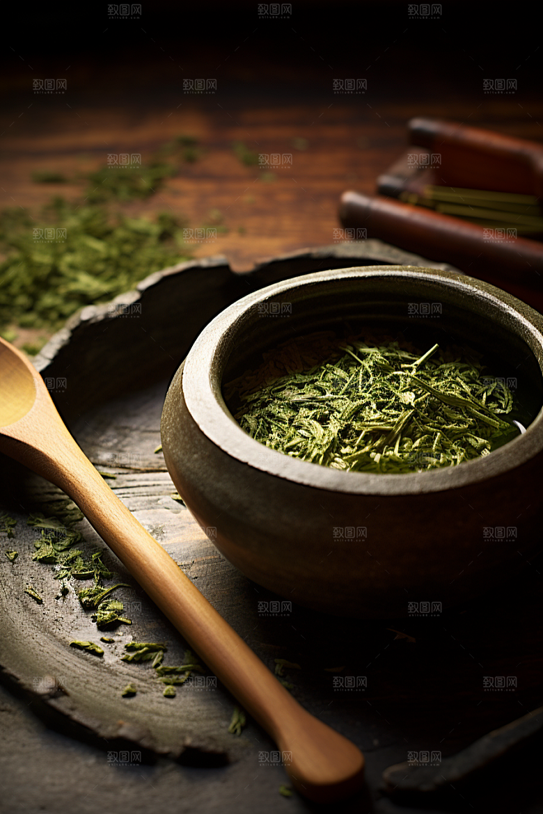 茶叶茶树清新摄影图