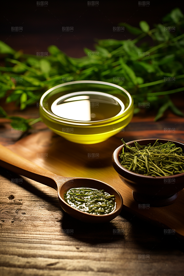 茶叶自然茶树摄影图