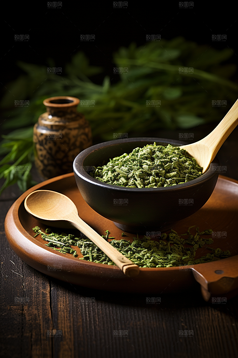 茶叶春天清新摄影图