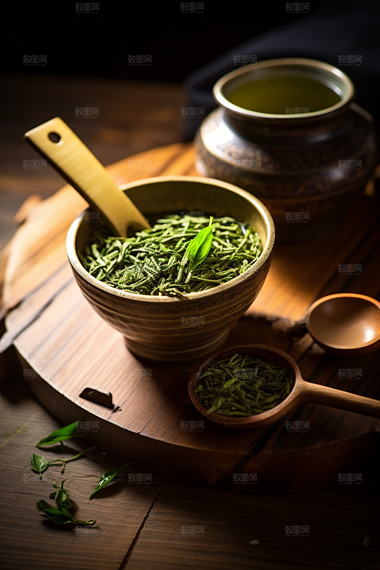 茶叶清新高清摄影图