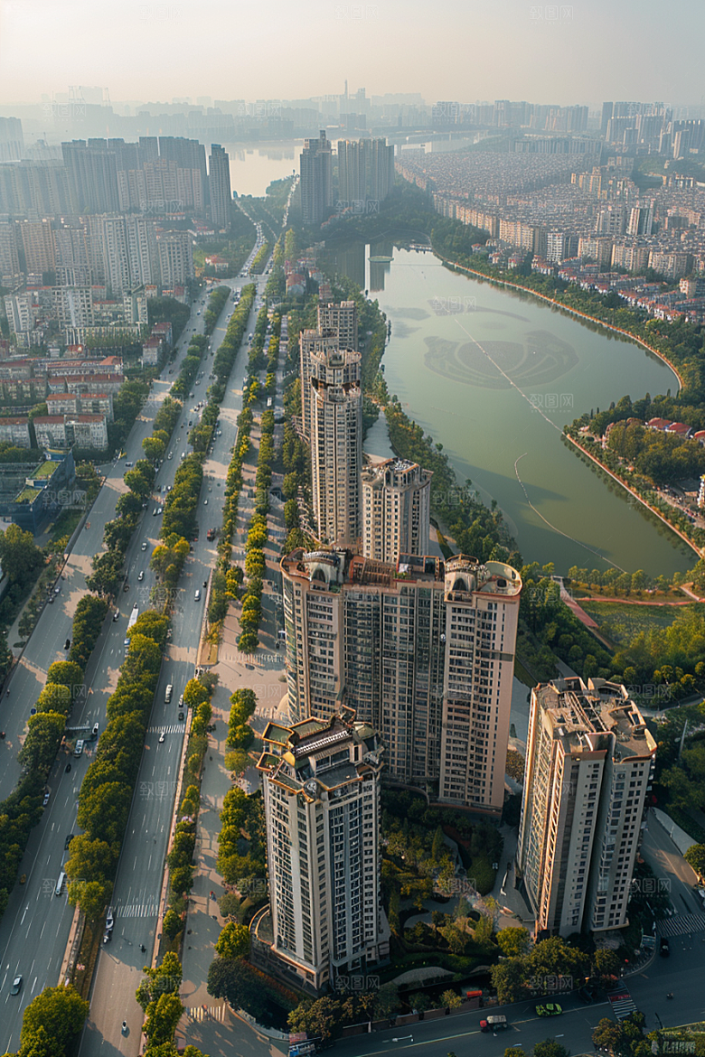 城市航拍地标高清摄影图