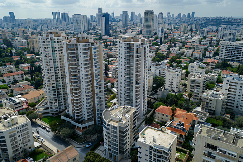 城市航拍高清建筑摄影图