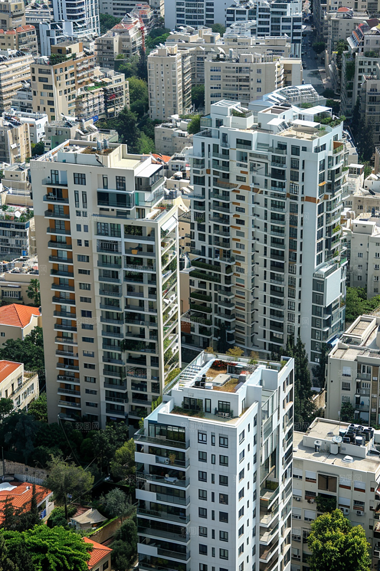 城市航拍建筑繁华摄影图