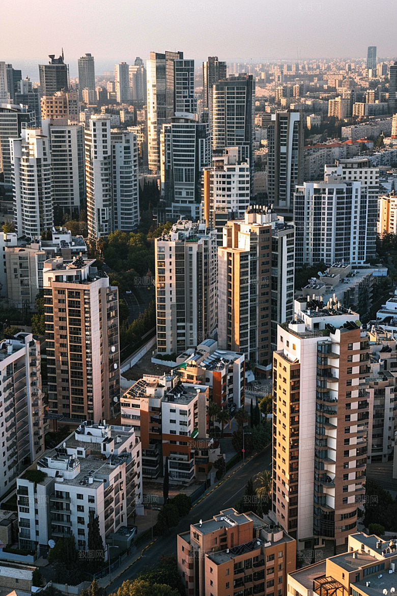 城市航拍高清建筑摄影图