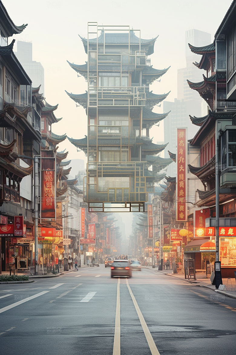 城市街景都市游戏原画素材