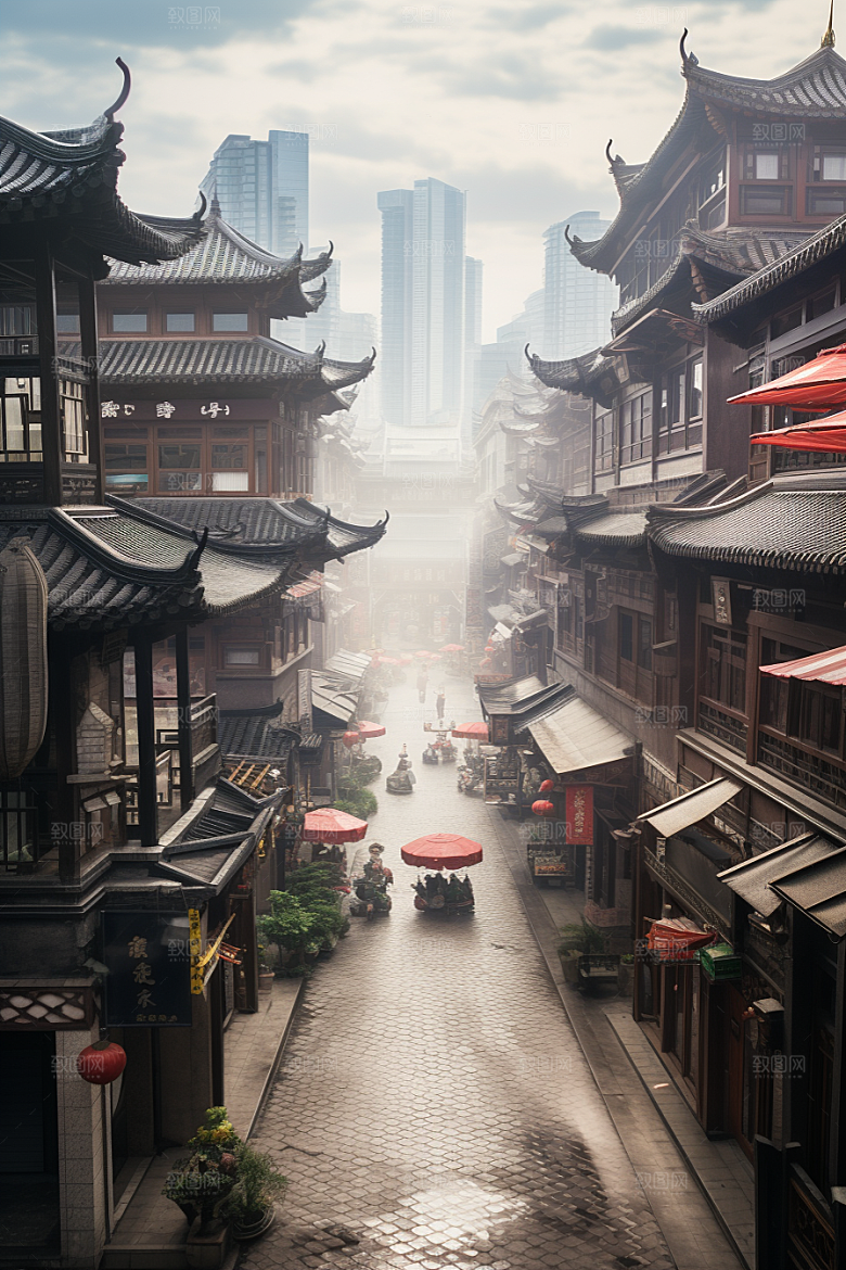 城市街景超现实街市素材