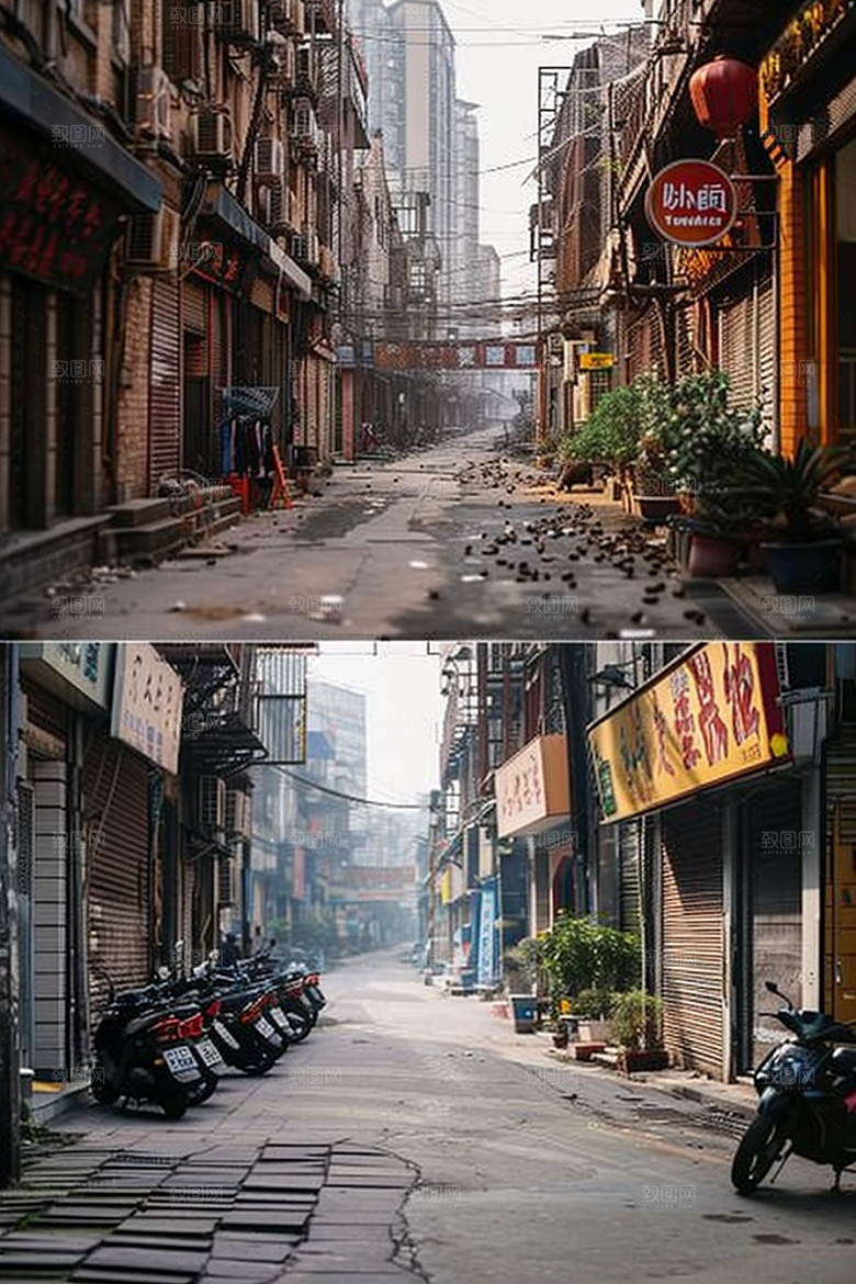 城市街景建筑街道素材