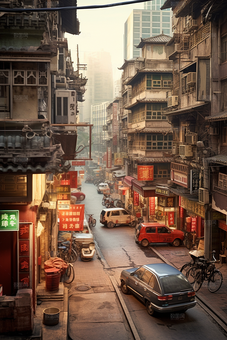 城市街景都市游戏原画素材