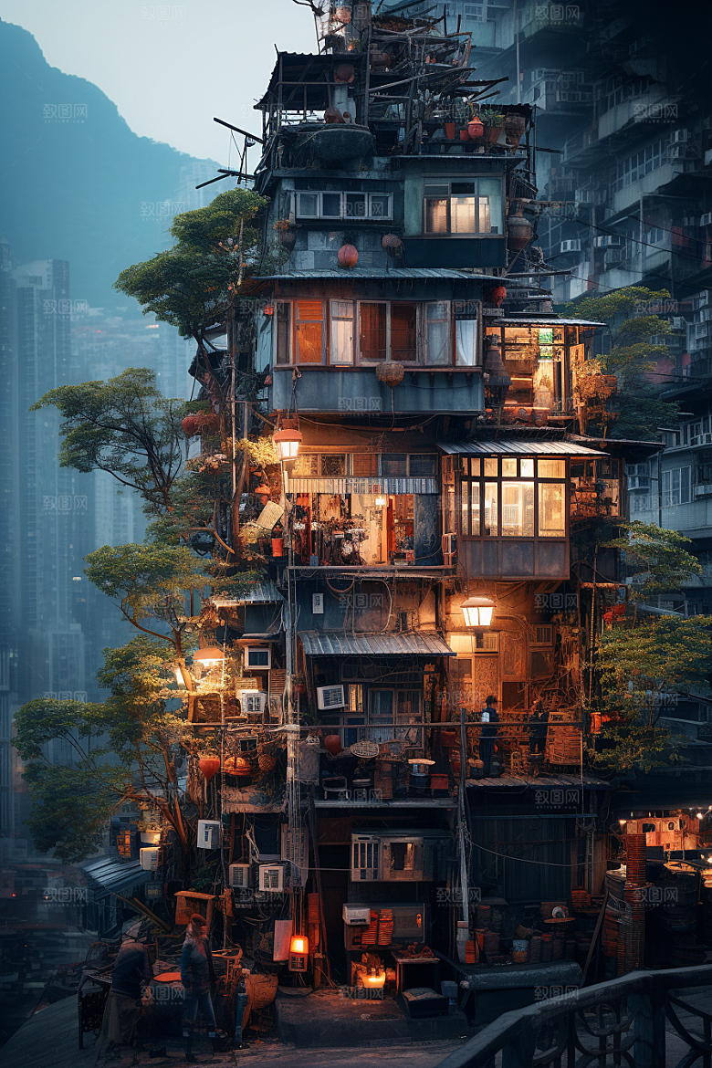 城市街景街市建筑素材