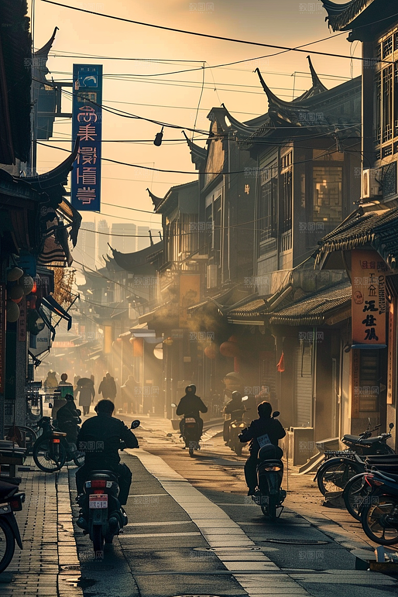 城市街景建筑街道素材