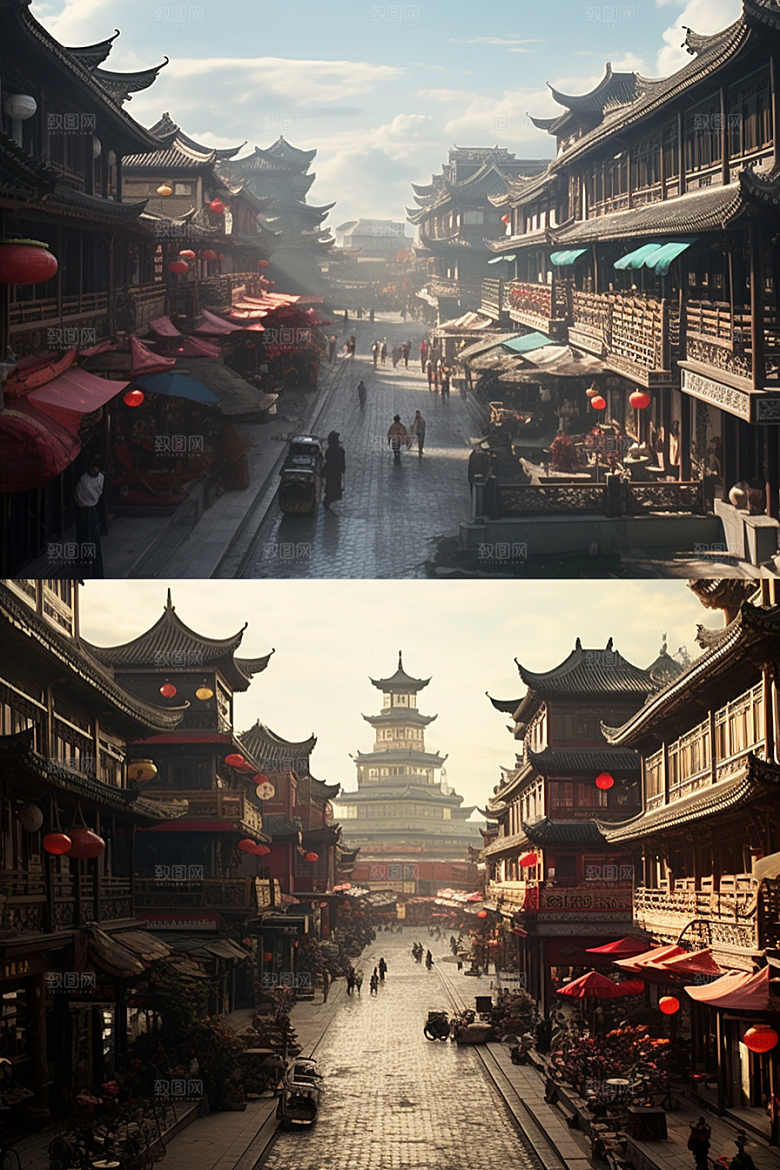 城市街景建筑都市素材