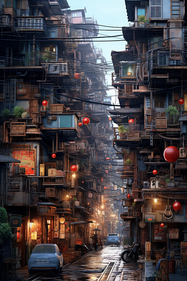 城市街景街市高清素材