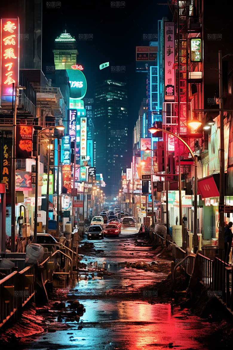 城市街景游戏原画建筑素材