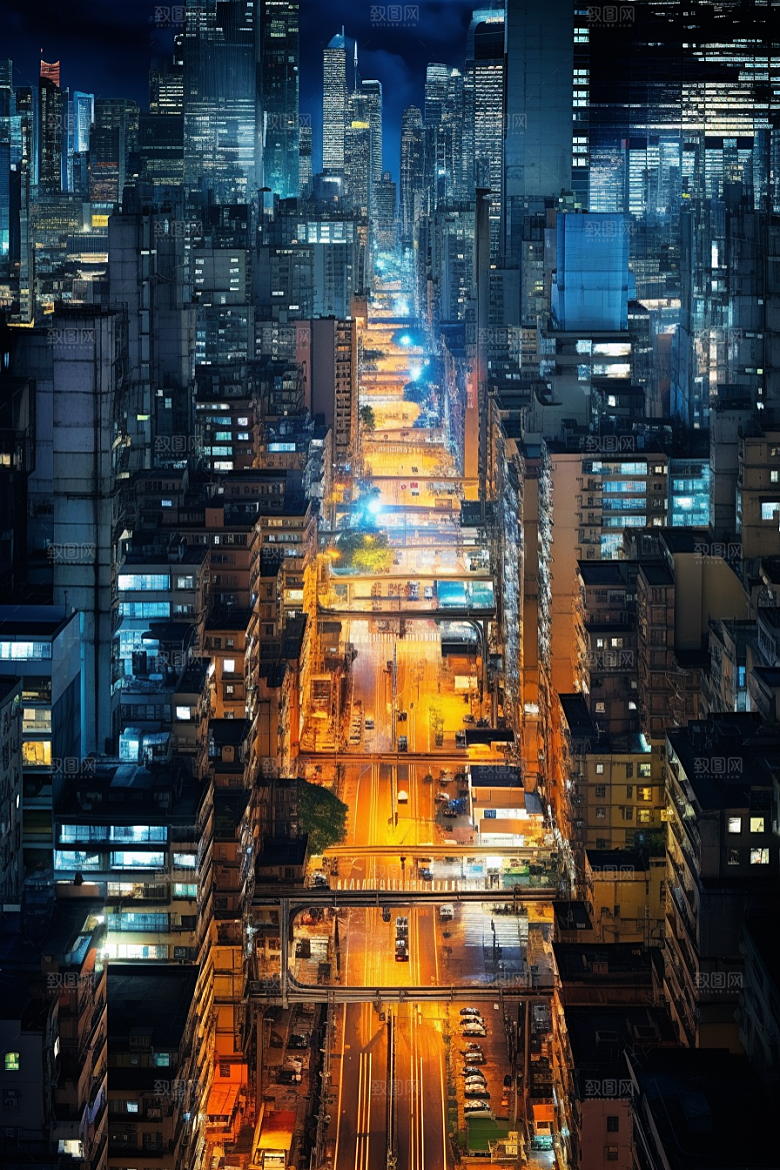城市街景街市街道素材