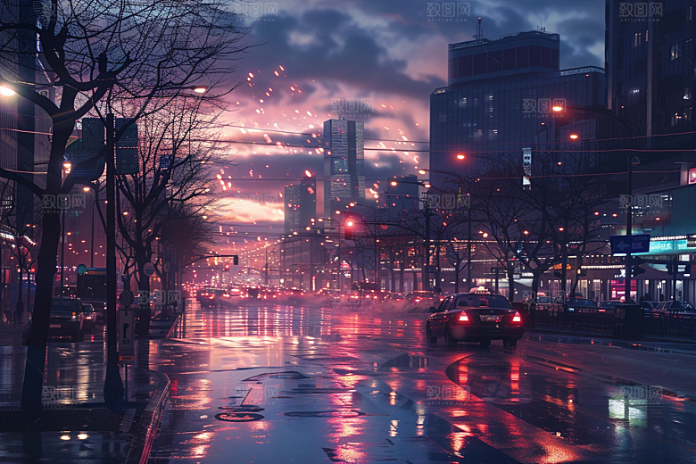 城市街景都市高清素材
