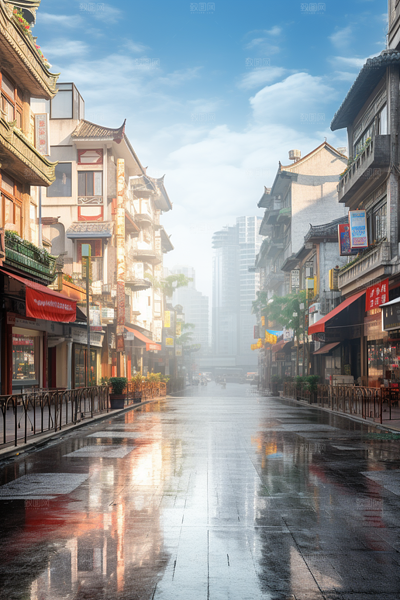 城市街景高清街市素材