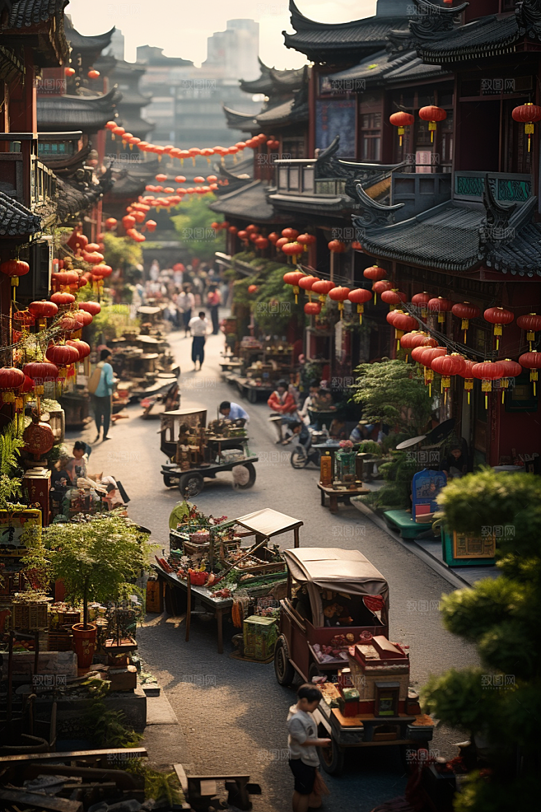 城市街景街道赛博朋克素材
