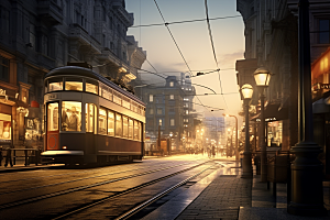 城市街景游戏原画氛围素材