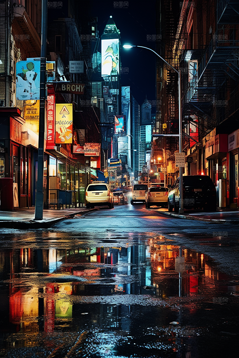 城市街景游戏原画都市素材