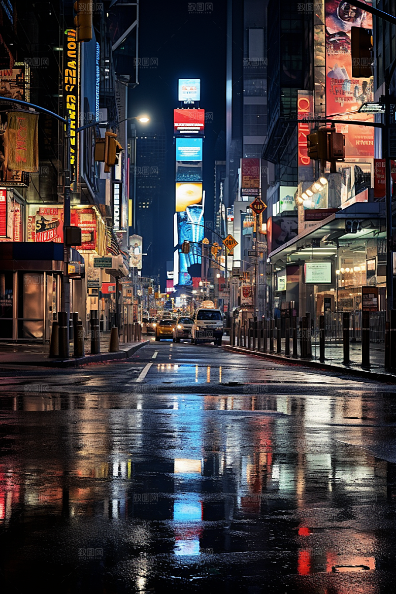 城市街景街道超现实素材