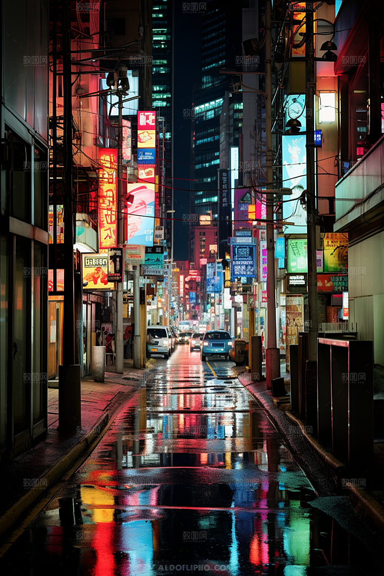 城市街景街道都市素材