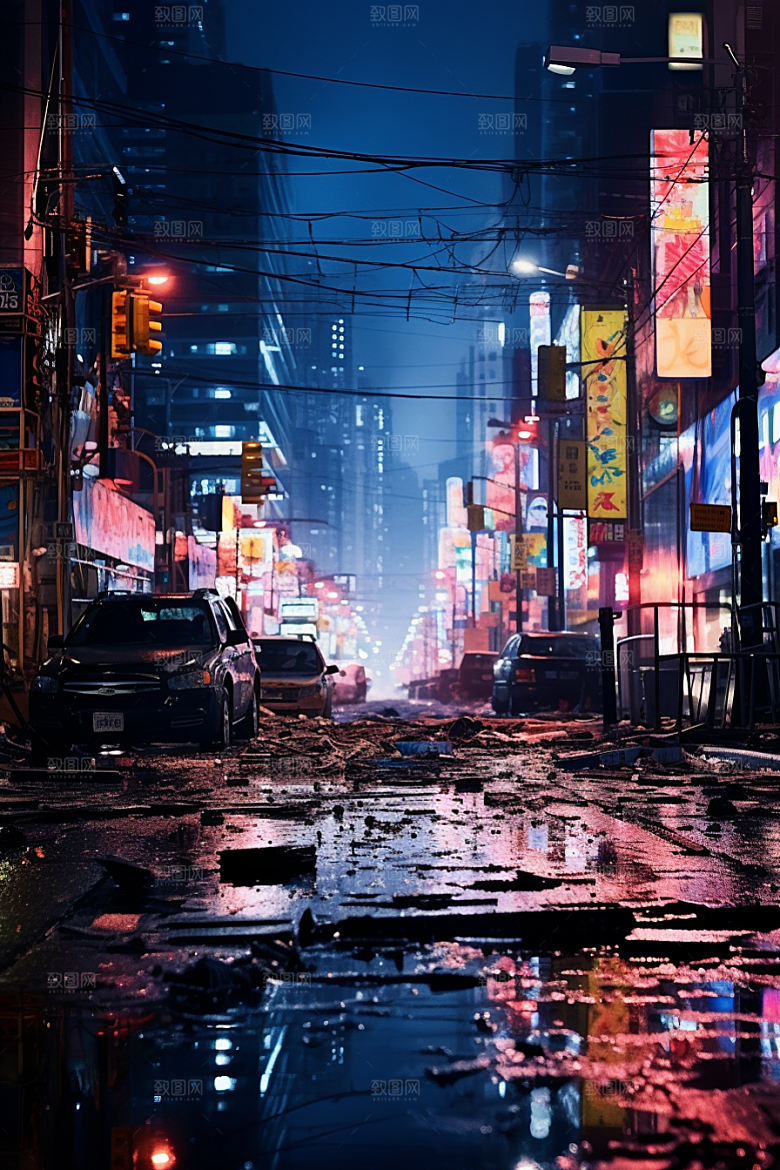 城市街景街市游戏原画素材
