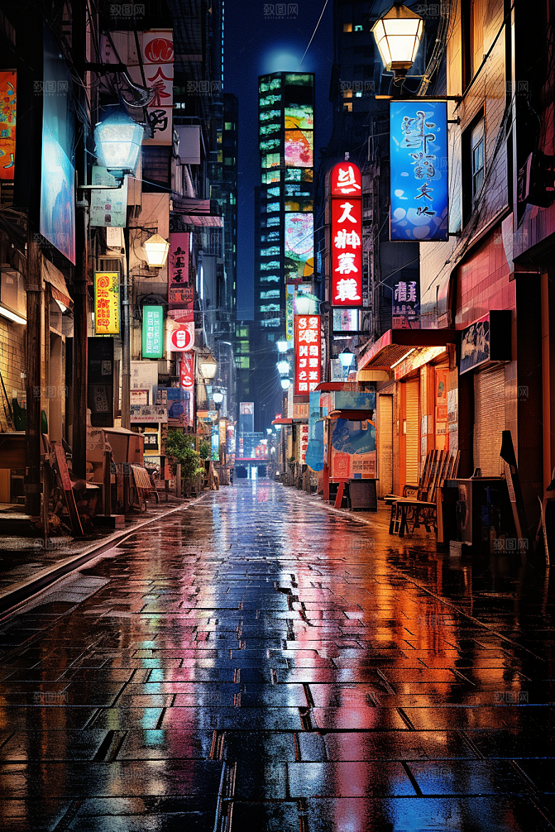 城市街景氛围高清素材